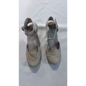 IISE JACOBSEN TAN ESPADRILLES WEDGE HEELS WOMENS SIZE 7